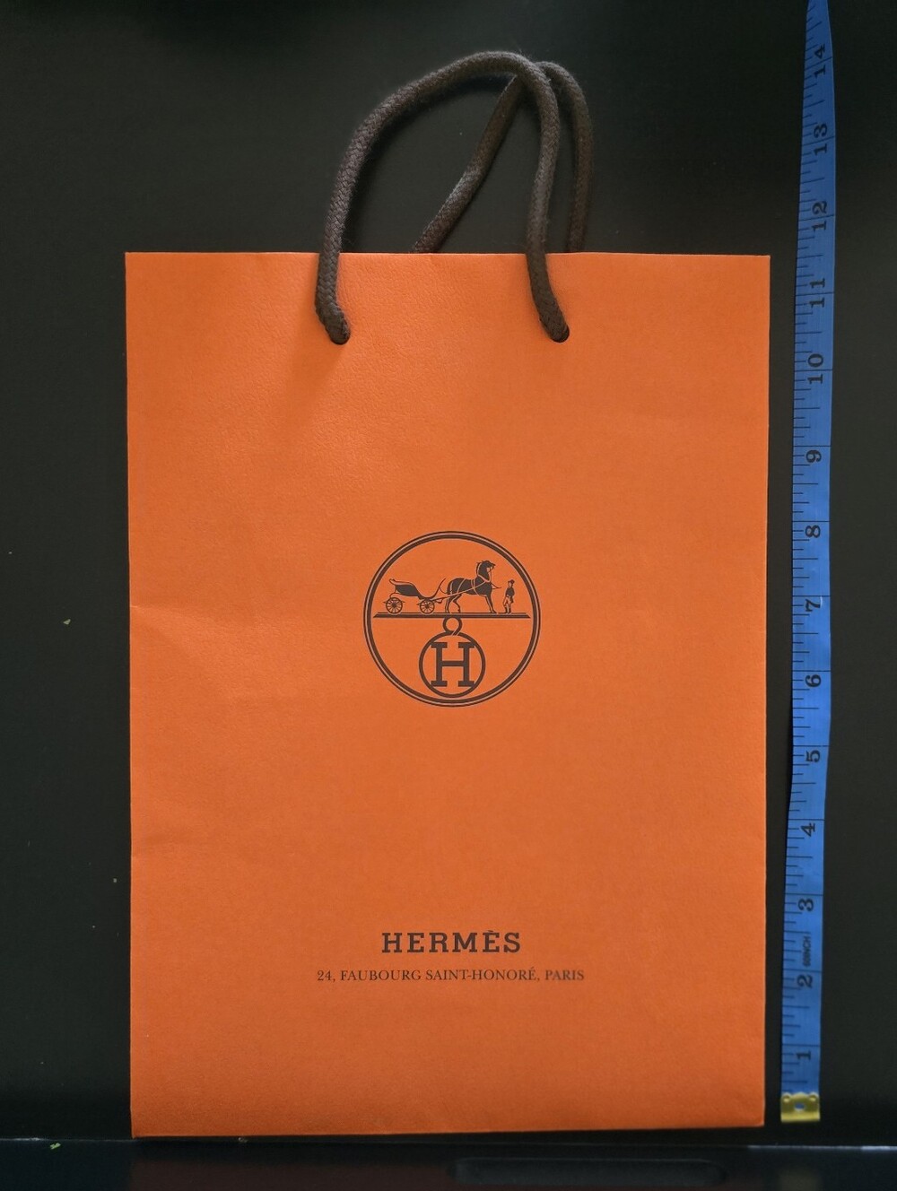 Hermes Orange Paper Shopping Bag - Gift Bag